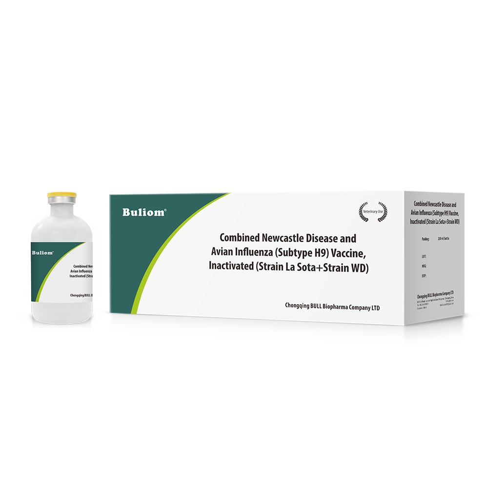 Combined Newcastle Disease and Avian Influenza (Subtype H9) Vaccine, Inactivated (Strain La Sota+Strain WD) 1 Combined Newcastle Disease and Avian Influenza (Subtype H9) Vaccine, Inactivated (Strain La Sota+Strain WD)